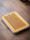 Fantasy Bamboo Tea Tray Home Kung Fu Tea Set Dry Infusion Tray Single Use Simple Rectangular Tea Table Water Storage Tray Qianchuan Rectangular Plate (Black) 38