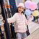 ANTA children's down jacket for boys and girls 25 years new winter style breathable, warm and comfortable solid color thin down jacket, rigid and soft pink-6, down content 85% 150, down filling 48g
