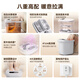 Midea foot bath sterilization foot bath heated feet warm automatic massage warm foot bath fumigation warm bubble spray birthday gift for boyfriend, girlfriend and elders ZL310 hot spring bucket