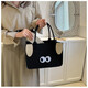 New ins internet celebrity cartoon handbag felt tote bag cute felt bag handbag office worker handbag khaki/30*20*13cm