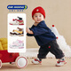 DR KONG Dr. Jiang's winter baby shoes for boys and girls plus velvet, comfortable and warm toddler shoes, pink/silver 22