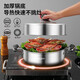 Baig steamer stainless steel household steamed buns, steamed buns, steamed fish, dual-purpose soup, porridge, gas stove, induction cooker, universal pot, dual-purpose soup and steamer, 1 layer 30cm