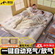 Savage Inflatable Mattress Automatic Inflatable Mat Bed Outdoor Camping Flooring Household Outdoor Camping Single and Double Sleeping Mat Welfare Model Double Automatic Inflatable-25CM Upgraded Thickened Material