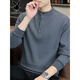 Playboy Henry collar sweatshirt men's tops autumn new loose young and middle-aged casual bottoming shirt long-sleeved T-shirt men's T WY2288 brown plus velvet L recommended 111-120Jin Jin equals 0.5 kg