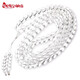 Weiyang natural white crystal bracelet for women 108 rosary beads multi-circle transparent bead necklace simple 8MM net style