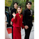 Vimadtly New Chinese Toast Wear Bride 2025 New Style Temperament Engagement Dress Suit Morning Robe Home Banquet Slim Wine Red XS