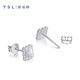 Xie Ruilin (TSL) platinum earrings four-in-one Ruyi Pt platinum earrings women's earrings BF441 pair (approximately 1.86G)