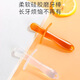 Jingqiao Baby Teether Teething Stick Oral Desire Period 0-3-6 Months and Over Bite Silicone Toy Baby Anti-eating Hand Artifact Brown Teether Teething Stick