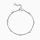 Pt.Charm platinum bracelet adjustable women's round bead bracelet birthday gift pt950 platinum double-layer hand ornaments Chinese Valentine's Day gift in stock 3.3-3.4 grams, about 16 cm long