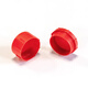 Yifengyuan plastic threaded protective sleeve dust cover screw oil pipe joint inner and outer cap red pipe casing plug plastic cap protective sleeve American made 1-5/8 (100 pieces)