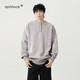 American Henry collar sweater for men, early spring, high-end, lazy-style bottoming sweater, cleanfit inner layer, black, JD.com XL