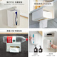 Daisy Leaf Japanese wall-mounted tissue box, face towel storage box, toilet bathroom kitchen upside-down tissue box, thickened