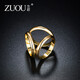 Zuoou small three-ring scarf buckle 2025 new women's high-end multi-functional small square scarf buckle clip shirt streamer buckle gold classic three-ring buckle