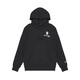 Champion Men's Fashion Embroidered LOGO Casual Pullover Hooded Sweatshirt Black L