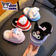 2025 new Sanrio winter girls' cotton slippers, warm and velvet Kuromi parent-child home children's cotton slippers, upgraded version of environmentally friendly material pink Melody slippers, size 12 28/29 (shoe inner length 17CM, suitable for feet 16