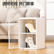Resistant and unrestrained long-tube over-the-knee short boots shoe box storage box shoe rack shoe cabinet shoe storage cabinet artifact transparent Moran White 2-piece discount for another 20 yuan 33.5x28x50cm