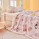 Fantasy A-type three-layer thickened plus fleece milk velvet office nap blanket kindergarten blanket autumn and winter blanket Little Red Riding Hood double-layer thickened high-gram weight milk velvet + lamb's velvet 150*200 single blanket Type A skin-friendly warm can be spread and covered