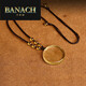 Banach Citrine Yin Yang Five Elements Bagua Pendant Taoist Pendant Amulet Necklace Jewelry Citrine Bagua Chain