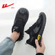 
Men's shoes 2025 summer new hiking shoes breathable mesh shoes soft sole wear-resistant labor protection sports shoes running shoes white orange blue-1289 44