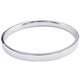 Beijing Gold Trading Center Co., Ltd. Platinum plain ring bracelet, shiny fixed mouth bracelet, about 18g, ring number 56