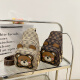 North bag fashion small bag new versatile playful and cute shoulder messenger bag casual chest bag birthday gift to girlfriend coffee color