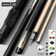 LIVEX black feather billiard cue big head black 8 cue Chinese eight ball big head billiard cue split 16 color nine cue