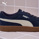 Puma (PUMA) classic retro versatile low-cut sneakers for men and women new casual shoes SMASH 390984 Navy Blue-White-23 42