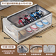 Yusenyi drawer-type shoe storage transparent boots save dust-proof shoe cabinet space artifact shoe box bed bottom foldable shoe rack upgraded medium size (pack of 4) thickened steel frame for stable stacking