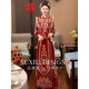 ROAR UTHAUG Heavy Industry Show and Clothing Bridal 2025 New Wedding Dresses Wedding Dresses for Girls and Outfits Winter Luo Zhi_High-end Velvet No Headgear S_Contact Customer Service Remarks to Send Wedding Fan