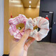 2025 Korean large intestine ring female new combination ins Korean headband cute style girl simple rubber band hairband mixed color random 5 pack