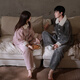 Mrs. Slee Sleep TIGHT couple's winter pajamas, women's coral velvet thickened double-sided velvet, warm and can be worn outside, winter one man and one woman suit QHR96135-men's 2XL