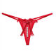 Universal one rope thong T-pants large size extremely small ultra-small thin line high elastic girls underwear ins style underwear personality red