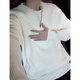 Du Xiaoxian Henry collar knitted sweater men's autumn and winter half-zip inner bottoming shirt trendy high-end loose sweater black main picture XL recommended 120-140Jin Jin equals 0.5 kg