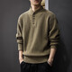 Kangaroo (DAISHU) American old money style tough guy Henry collar sweater for men winter new high-end retro long-sleeved bottoming sweater trend 2320 rich green sweater XL suitable weight 135-150Jin Jin is equal to 0.5 kg