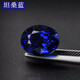 Everlasting Leaf GOR Chinese Valentine's Day Gift Tanzanite Loose Stone Sapphire Collection Grade Tanzanite Blue Egg-shaped Gemstone Powder 12x16mm Oval