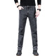 Winter velvet jeans for men, winter thickened, loose, trendy, straight elastic, warm trousers, workwear casual pants 900 gray, autumn and winter, cold protection, velvet 33, recommended 140-150 Jin Jin equals 0.5 kg