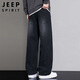 JEEP SPIRIT Jeep casual pants men's pants men's wide-leg straight spring and summer high-end loose trend American machete pants