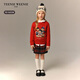 Teenie Weenie Kids Bear Children's Wear 26 New Girls Baby College Plaid A Version Pleated Skirt Mixed Color 130cm