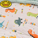 G.DUCKKIDSA type knitted cotton baby quilt, beanie quilt, children's winter quilt, winter kindergarten small quilt quilt, spring and autumn quilt core, Little Dinosaur type a maternal and infant knitted cotton + beanie fleece 100*120 winter quilt 2Jin Jin equals 0.5 kg for infants