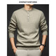 KBXNG Jinba thickened pure wool sweater men's retro clip color silhouette sweater winter round neck Henry collar trendy warm needle green S 165