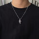 MZMZ platinum necklace men's pt950 platinum clavicle chain trendy cross accessories Valentine's Day birthday gift for girlfriend local warehouse/next day delivery - light luxury cross necklace (gift box)