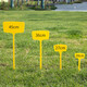 Пишущий знак сельскохозяйственной земли, большой пластиковый знак, знак садоводства, знак растения, знак саженцев, знак цветка, водонепроницаемый знак 20 см, желтый (20 шт.)