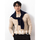 Jimu 100% pure cashmere sweater for men 2025 new Henry collar knitted bottoming sweater autumn and winter thickened solid color youth sweater trendy beige S (105)