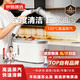 Jingwu household steam cleaner portable kitchen fume high temperature and high pressure steam cleaner bedroom sterilization and mite removal air conditioning household appliances degreasing multi-function all-in-one steam engine 750ml water tank deep cleaning disintegrating oil stains