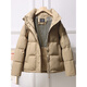 Boston BOSHDV down jacket women's white goose down short style winter new removable hood regular warm bread jacket fashion