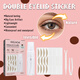 EELHOEEyelid Tape Self-Adhesive, Natural-Looking & Traceless 10 Tapes bottle, double eyelid tape, Y-shaped push stick, clip