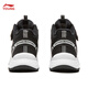Li Ning children's shoes, children's cotton shoes, sports shoes, men's and women's, velvet, reflective, water-repellent, mid-top casual shoes, YKCU224, velvet, black-9 34