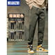 Cotton Herbst Casual Hosen Herren 2024 Neue Modemarke Lose dicke dicke Sporthosen Herren Spring- und Herbststil 689 Schwarzer regulärer M 90-110jin [Jin entspricht 0,5 kg]