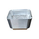 Zhongyuan Jiademei rectangular tin foil box with lid air fryer aluminum foil tray reusable oven barbecue special size packaging F185 700ml length 18.5CM*50 pieces