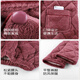 Langsha 2025 new pajamas for middle-aged and elderly women in winter, plus velvet and thickened three-layer quilted home clothes for the elderly, warm suits